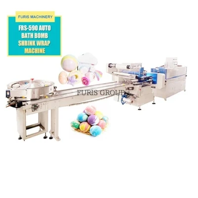 Otomatik bath fizzy benyen bomb Rhrink Film Wraping machin Rhrink anbalaj machin